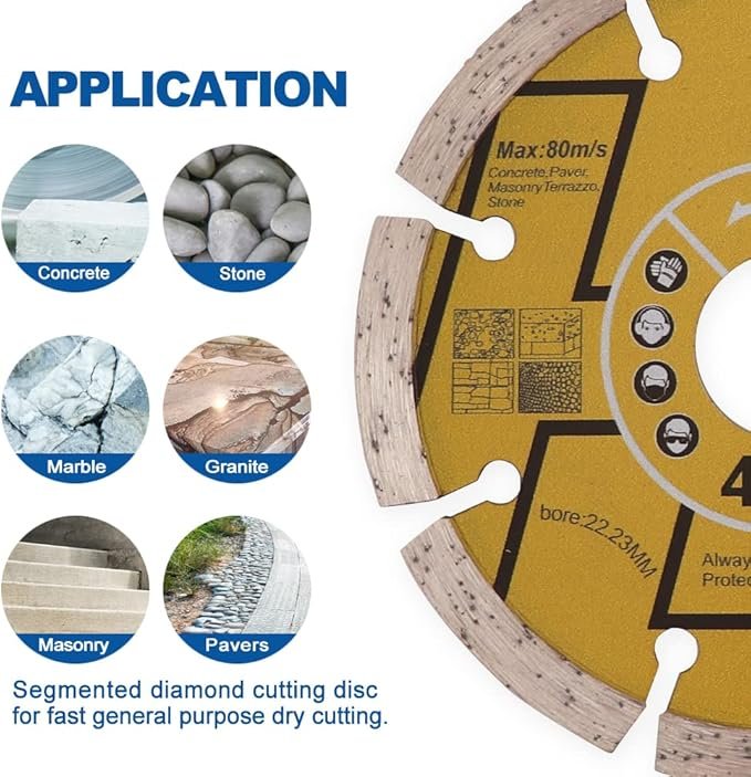 105MM GENERAL PURPOSE DIAMOND DISC 4 71pqVK32wcL. AC SX679